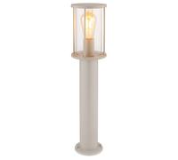 Lampadaire d'extérieur à LED, lampadaire de jardin, IP54, couleur sable, acier inoxydable, H 60 cm