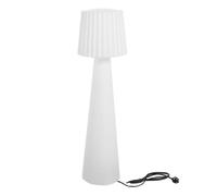 Lumisky Lampadaire extérieur LADY – design filaire, abat-jour ondulé, LED blanc H150 cm, culot E27