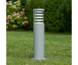 Lampadaire d'extérieur moderne Aluminium Gris 1 Lumière E27 H40Cm