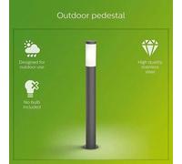 Philips Lampadaire d'extérieur Utrecht Potelet E27 20W Anthracite Résistant aux intempéries