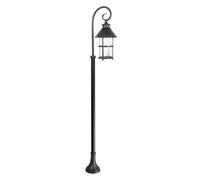 Lampadaire d'extérieur rétro 166 cm, 1xE27, noir, IP23, SU-MA Toledo K 5002/1/R