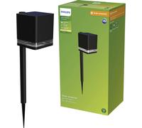 Lampadaire dextérieur solaire Philips LED 929004658801 Virona LED LED intégrée 1.8 W noir