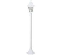 Lampadaire e térieur NISSIE Métal Verre 1 E27 60W IP44 Blanc