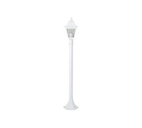 Lampadaire e térieur NISSIE Métal Verre 1 E27 60W IP44 Blanc