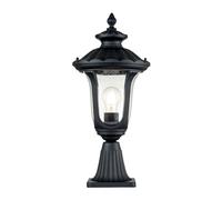 Lampadaire, éclairage extérieur, lampadaire, lanterne, noir, aluminium, verre, éclairage de cour clair