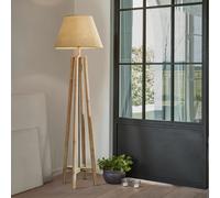 Lampadaire Edgewood marron/lin H/Ø env. 155/45 cm