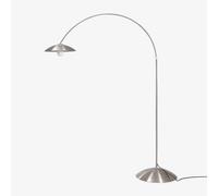 Lampadaire En Fer Lomira Gris Chromé