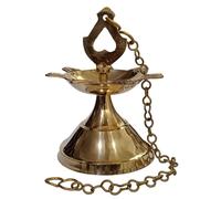 Lampadaire en laiton suspendu, design Kalash, avec 7 mèches