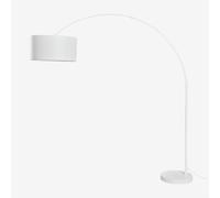 Lampadaire En Lin Et Fer Vonera Blanc Gardenia