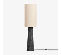 Lampadaire En Lin Et Fibre De Verre Loana Noir