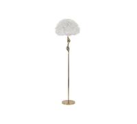 Lampadaire en métal abat-jour plumes Slim 50 x 165 cm.