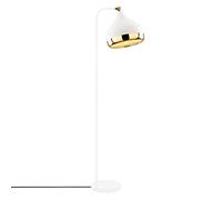 Lampadaire en métal, blanc or, collection Malaui, 30x17x120, prise E 27 Max 40 W
