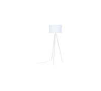 Lampadaire en métal blanc, trépied, abat-jour large, câble caché, E27 - Zuiver, Tripod - 50x50x157 cm