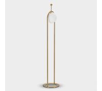 Lampadaire en métal et verre Glamy Arc