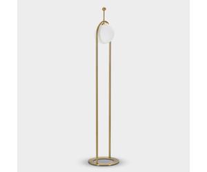 Lampadaire en métal et verre Glamy Arc