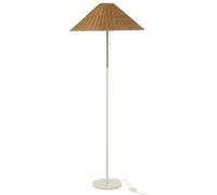 Lampadaire en Rotin Preston 154cm Naturel & Blanc