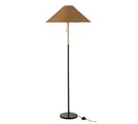 Lampadaire en Rotin Preston 154cm Naturel & Noir