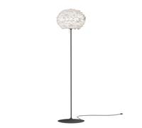 Lampadaire Eos Medium Blanc avec Base Noir