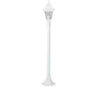 Brillant | Lampadaire d'extérieur Nissie 100cm blanc | 1x A60, E27, 60W, adapté aux lampes normales (non incluses)