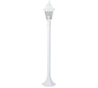 Brillant | Lampadaire d'extérieur Nissie 100cm blanc | 1x A60, E27, 60W, adapté aux lampes normales (non incluses)