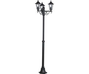 Lampadaire extérieur Davangus 3-flamme Ø 55cm noir, transparent