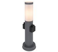 Lampadaire extérieur douilles d'éclairage de jardin socle en acier inoxydable douilles de jardin lumière extérieure anthracite