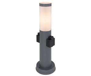 Lampadaire extérieur douilles d'éclairage de jardin socle en acier inoxydable douilles de jardin lumière extérieure anthracite