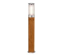 Lampadaire extérieur éclairage de chemin lampe de jardin en acier inoxydable IP55 H 70 cm teck