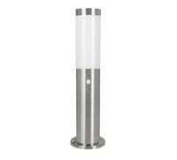 Lampe de socle Helsinki acier inoxydable avec détecteur de mouvement 45cm hauteur IP44