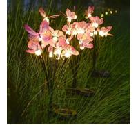 Lampadaire extérieur,Lanterne LED solaire imperméable, éclairage de paysage, luminaire décoratif d'extérieur,forme de papillon 2pcs