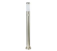 Lampadaire extérieur LED en acier inoxydable, télécommande, détecteur de mouvement dans un ensemble comprenant des lampes LED RVB