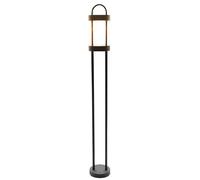 Lampadaire extérieur LED Lampe d'allée noire Lampe de jardin Lampe de terrasse Lampadaire, métal, 8W 855lm blanc chaud, DxH 12,5 x 100 cm
