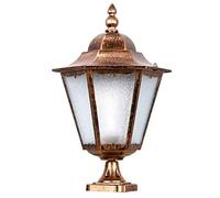 Lampadaire extérieur Moderne, Pilier d'éclairage extérieur à 1 lumière pour Porte d'entrée de de Cour