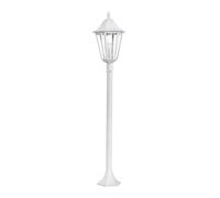 Lampadaire extérieur NAVEDO IP44 E27 1X60W en fonte d'aluminium blanc D230mm