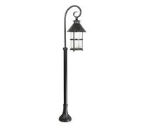 Lampadaire extérieur rétro 116cm E27 noir IP23 Toledo