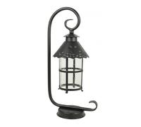 Lampadaire extérieur rétro 54cm E27 noir IP23 Toledo