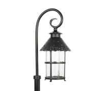 Lampadaire extérieur rétro 86cm E27 noir IP23 Toledo