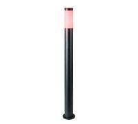 Lampadaire extérieur RGB LED lampadaire changeur de couleur dimmable Lampadaire extérieur colonne en acier inoxydable, avec télécommande, hauteur 110 cm