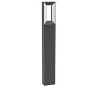 Lampadaire extérieur RIFORANO IP54 LED 2X5W en fonte d'aluminium noir 110x60x770mm