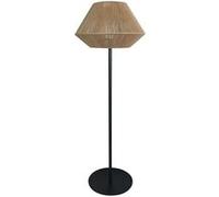 Lumisky Lampadaire sans fil pied metal LED blanc et multicolore dimmable DARSON en corde de jute H151cm avec télécommande
