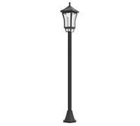 Lampadaire extérieur sur pied - Outsunny - LED - lanterne classique - 30 Lm - hauteur 127 cm - noir