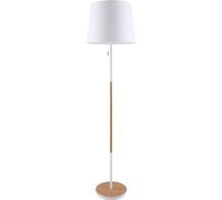 Lampadaire Fbright Bois & Blanc Design Scandinave, éclairage Doux Et Chaleureux - Fbright