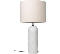 GUBI Lampadaire Gravity XL marbre blanc/toile. low