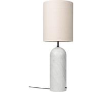 GUBI Lampadaire Gravity XL marbre blanc/toile. high