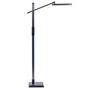 Lampadaire Gris Foncé en Matériaux Synthétiques 144 cm à LED Bras Réglable Aquar