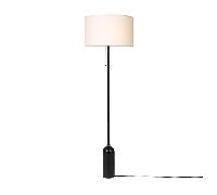 Lampadaire GUBI Gravity, Grand , Acier Foncé/ Blanc