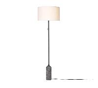 Lampadaire GUBI Gravity Gris Noir/ Blanc
