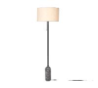 Lampadaire GUBI Gravity Gris Noir/ Toile