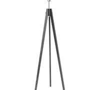 Lampadaire HAITI VELUR en velours et bois, E27, 138cm, vert avec intérieur doré