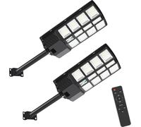 Lampadaire Hengda 2X 400W Lampe murale solaire avec détecteur de mouvement Lampadaire LED